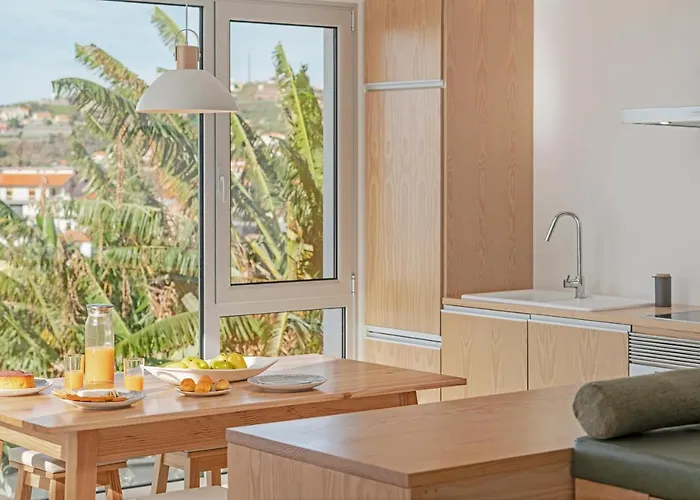 Casas Da Vargem Shared Swimming Pool By An Island