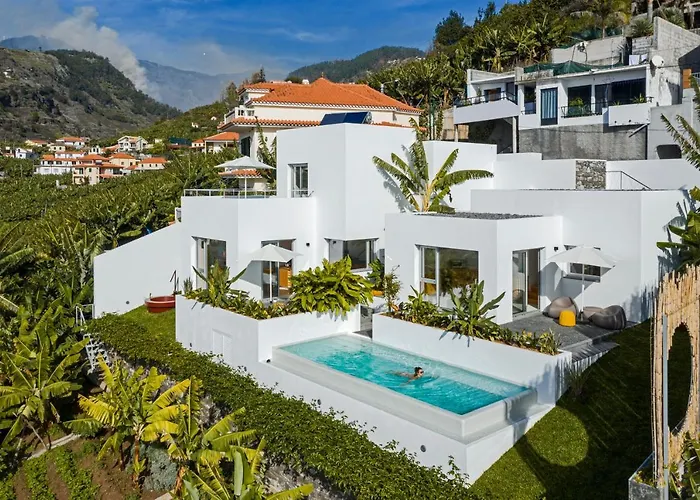 Casas Da Vargem Shared Swimming Pool By An Island